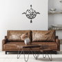 Wallity Live More - 448 Escultura de Pared de Metal Negro